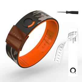 cPRIME Sports Balance Bracelet NEO Broadline Cold Size, Silicone Energy Bracelet Sport Bracelet Men Women Provide Endurance Strength for Sports (Camouflage Yellow Orange, 8.4'')