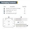 POWERTEC Surface Mount Corner Brackets 16PK w/Mounting Hardware, Corner Braces