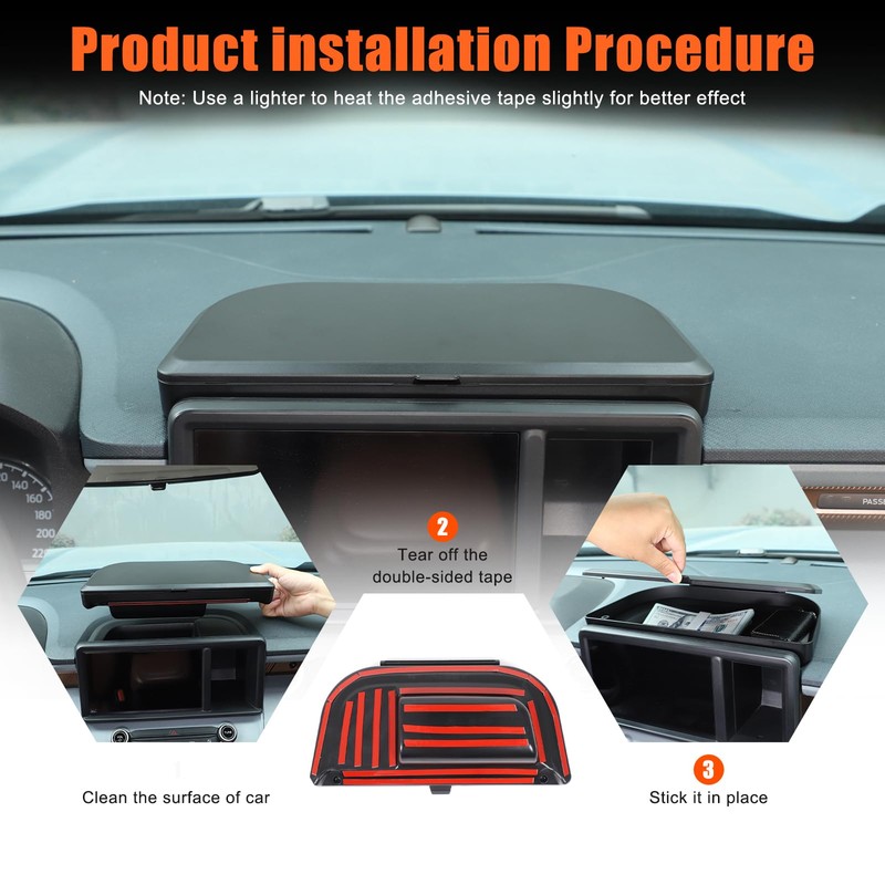 enter CoCar Dashboard Storage Box Organizer Holder Tray Compatible with
