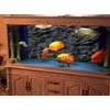 VIP. LINE 3D Effect Black Stone Texture Aquarium Background Poster