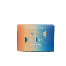 Flower Bloom, Amnesia Bar Soap, feste Seife auf Hanfbasis, handgefertigt und biologisch, hergestellt in Italien, 100 g