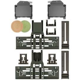 Upgraded W10546503 Dishwasher Upper Rack Adjuster Kit & W10588164 W10588165 Dishwasher Dishrack Adjuster Housing for Kitchenaid Kenmore Dishwasher Top Rack Parts KDTE334GPS0 KDTM354DSS4
