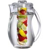 Prodyne 93 oz Fruit Infusion Pitcher BPA Free Clear Acrylic