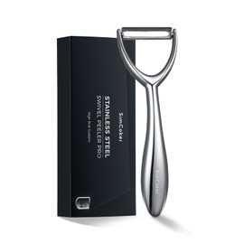 Premium Vegetable Peeler for Kitchen – 304 Stainless Steel, Ultra Sharp Blade, Ergonomic Handle, Dishwasher Safe, 5-Year Warranty