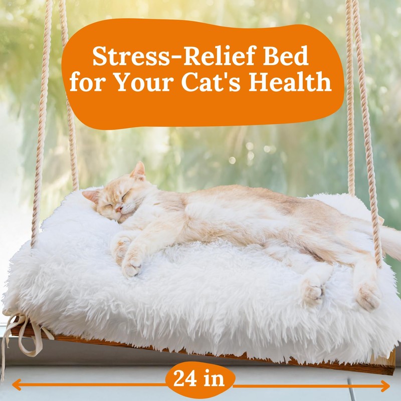 Cat Window Perch for Large Cats - Hammock Bed for