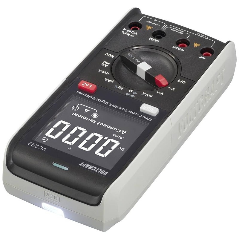 VOLTCRAFT VC292 Handheld Multimeter Digital CAT III 600 V Display