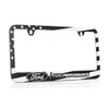 Ford Performance American Flag Patriotic Black UV Printed Metal License