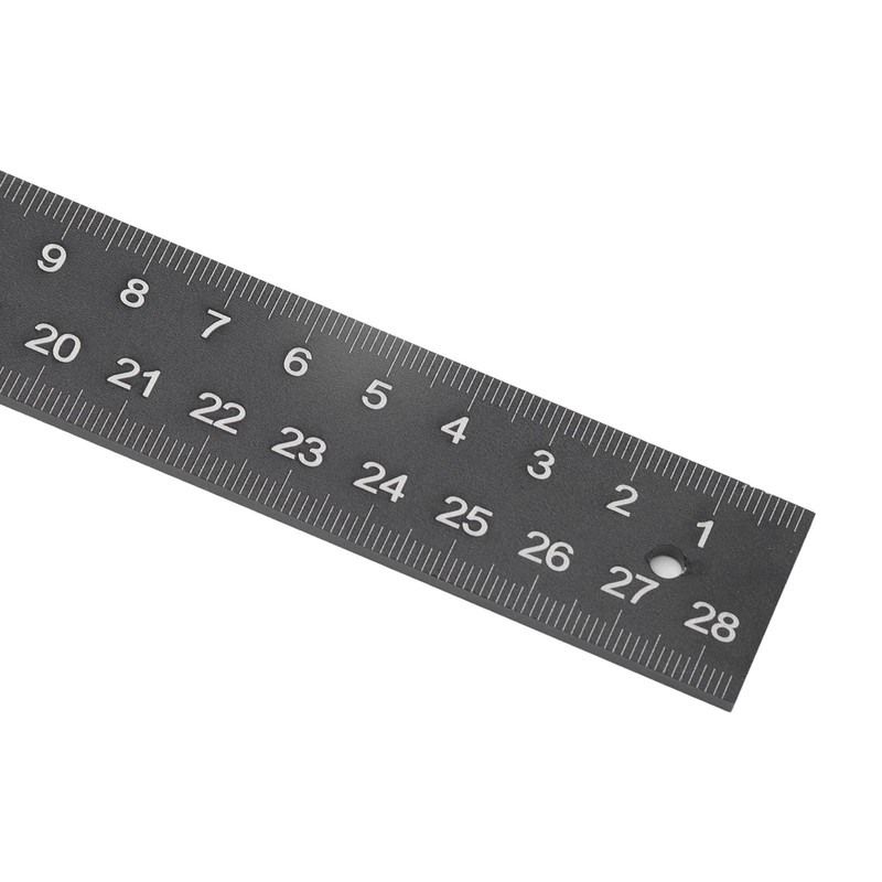 Multifunction Woodworking Ruler Aluminum Alloy T Shaped Black Measuring Marking