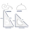 2 Pack Triangle Set 8 Inch 30/60 & 45/90 …
