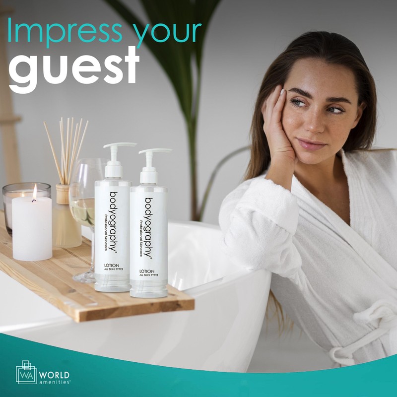 World Amenities Bodyography Blanc Pump Lotion - Hydrating Moisturizer for