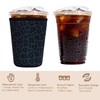 Reusable Insulated Sleeve for Iced Coffee Cup, Coffee Neoprene Sleeve
