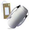 Bottlesoc Water Bottle Carrier with Shoulder Strap | White Design