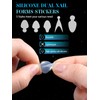 EBANKU 144PCS Poly Gel Nail Forms, Dual Forms for Polygel