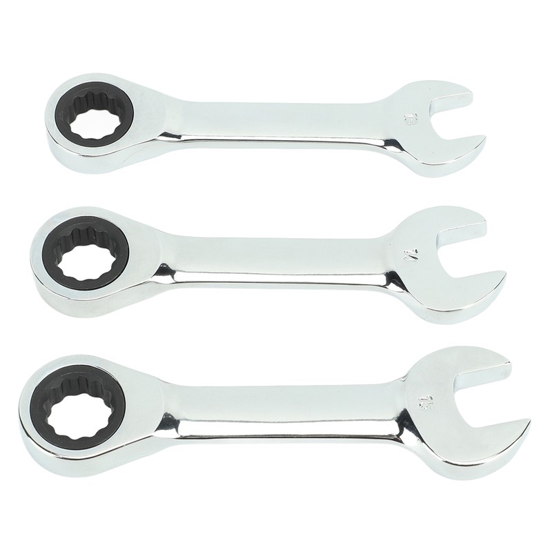 3Pcs Ratchet Wrench 72 Tooth 13mm 14mm 15mm Tool Steel