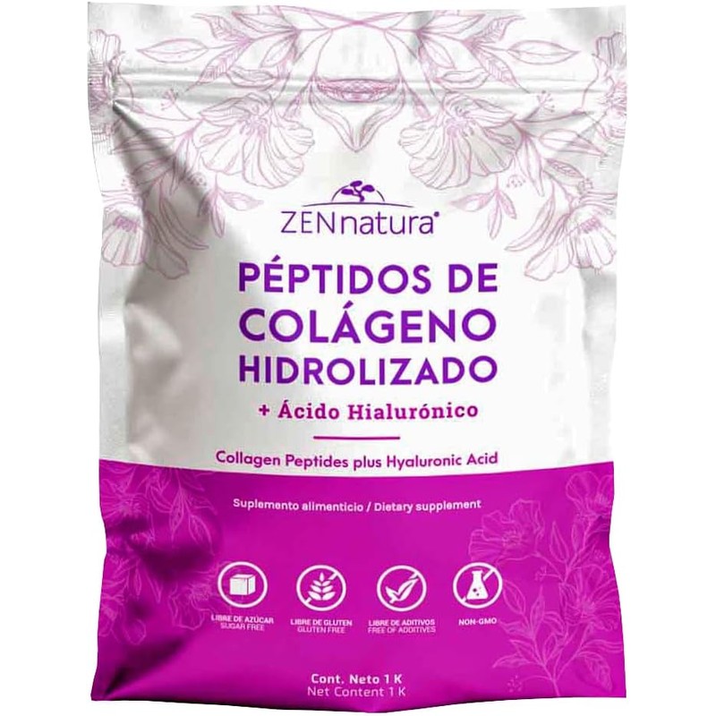 Péptidos de Colágeno Hidrolizado Ácido Hialurónico 1 kg