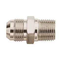 Aeroquip FCE2005 Nickel-Plated Aluminum -6AN Male to 3/8" NPT Male Straight Adapter