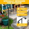 SPACEEUP handrails for Outdoor Steps Single Post Handrails for Outdoor