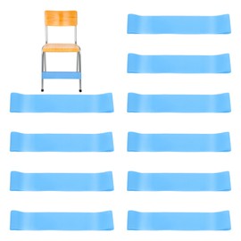PATIKIL Fidget Bands for Classroom Chairs, 10 Pcs, Chair Bands Relieve Anxiety for Classroom Seats and Desks, Light Blue, 0.8mm