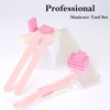 Disposable Manicure Kit - 50pc Set, Includes Mini Nail Buffer,