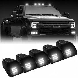 ALDST Solar Wireless No Drill Truck Cab Roof Lights with Motion Vibration Sensor IP67 Waterproof 5PCS Solar-Powered Luces para Techo de Carro