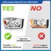 Vizotae Headlights Assembly for 2006-2008 Dodge Ram 1500/2500/3500 Halogen Headlamp