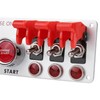 Panel de interruptor de encendido de 12 V, panel de