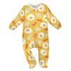 Dussdil Breakfast Eggs Toasts Bacon Baby One-Piece Footies Newborn Rompers