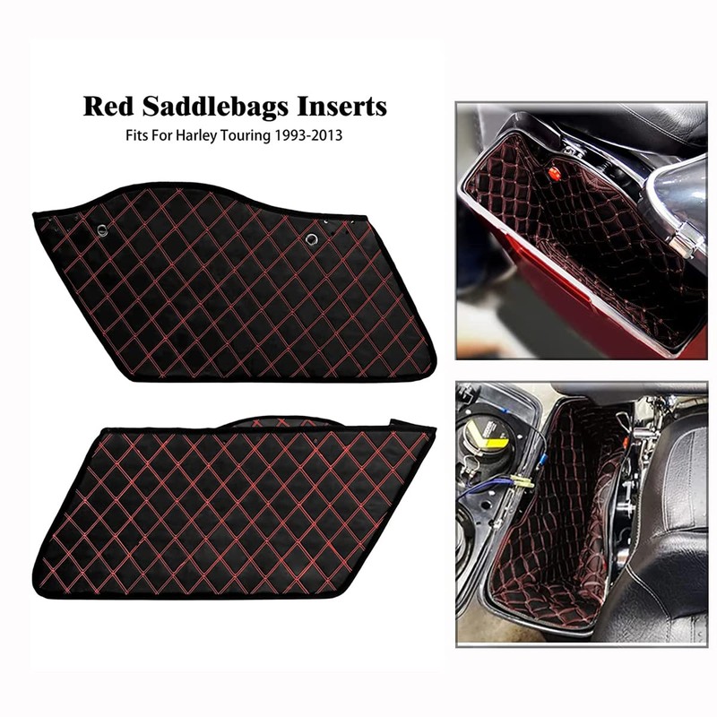 HDBUBALUS Stretched Saddlebag Liners Inserts Compatible with Harley Extended Bag