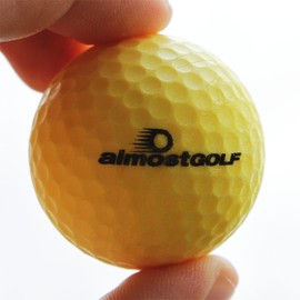almostGolf Golf Balls Pack of 10 Yellow