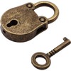 1Set Vintage Antique Style Mini Archaize Classic Padlocks Key Lock