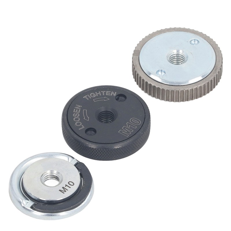 3PCS M10 Angle Grinder Flange Nut Self Locking Pressure Plate