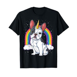 French Bulldog Unicorn Shirt Girls Space Galaxy Frenchicorn T-Shirt