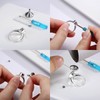 sagrence 925 Sterling Silver Cross Cremation Ring for Ashes Memorial