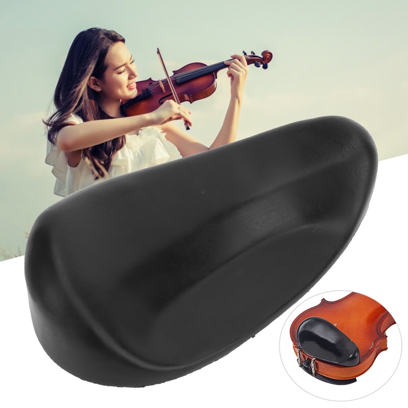 Black TPU Violin Shoulder Rest Pad Soft Musical Instruments Parts