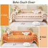 Tritard Boho Couch Cover Reversible Bohemian Sectional Couch Covers Orange