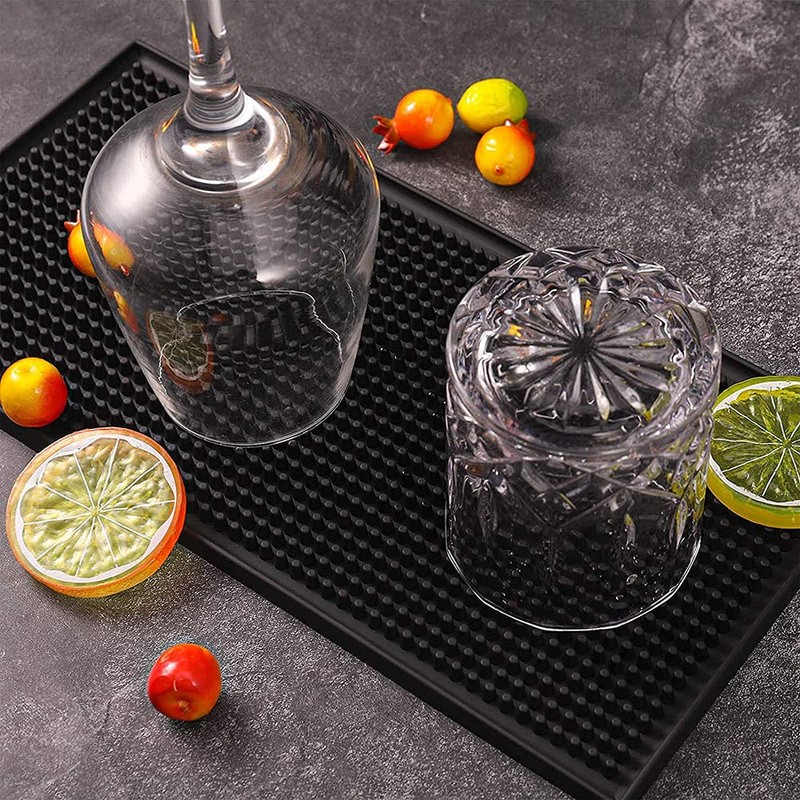 Bar Service Mat, Non-Slip Rubber Drying Mat, Bar Mat, Tableware