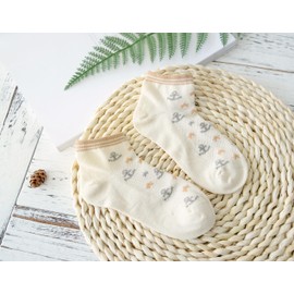 GRNBOTCASA Organic Cotton socks,All-Season for Kids,Soft&Breathble Socks,Pack of 4 (AU, Age, 3 Years-5 Years,16-18CM,Sailing&Star)