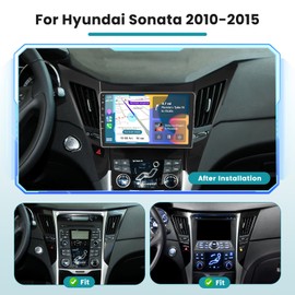 Car Radio for Hyundai Sonata 2010 2011 2012 2013 2014 2015, Android 15 Car Stereo Wireless Carplay, Roinvou 9 inch Touch Screen for Sonata Carplay Android Auto Bluetooth GPS 2G RAM 64G ROM