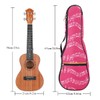Music Note Pattern Concert Ukulele Bag Suitcase 23 Inch 600D