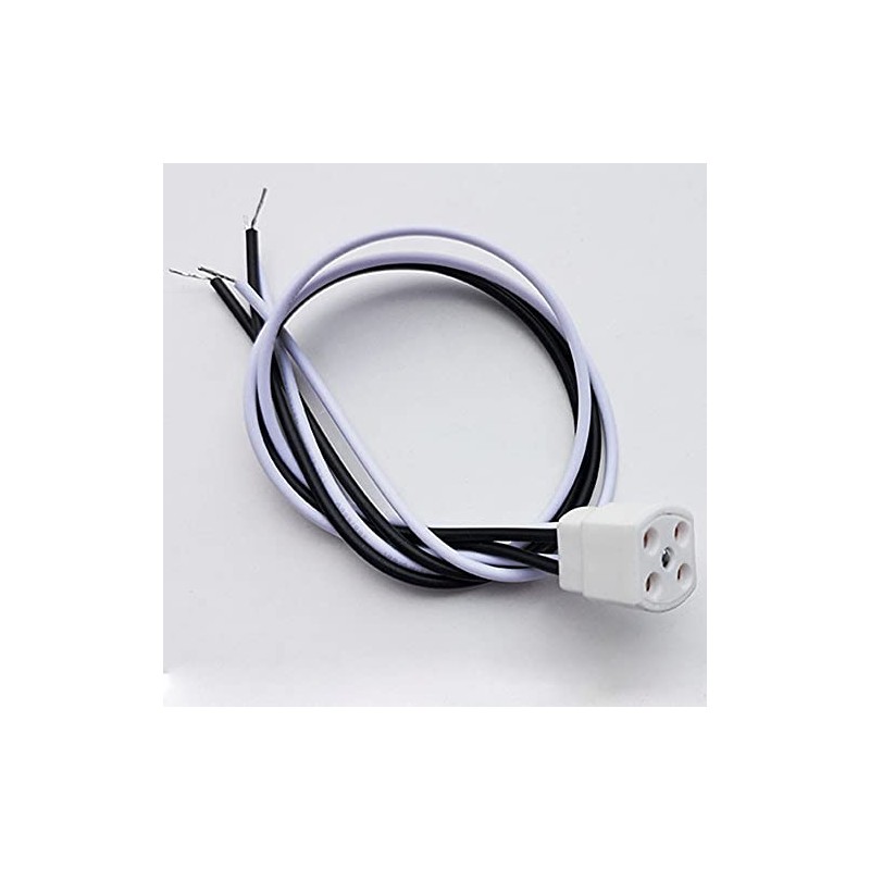 TWDRTDD G10Q 4-Pin Tube Light Socket,Ceramics 4-Pin G10Q Base Socket