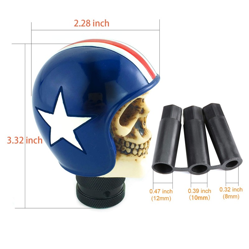 Arenbel Skull Racing Car Gear Stick Lever Shifter Knob Pilot