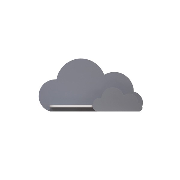 BugyBagy Trend Lab Cloud Wall Shelf (Grey)
