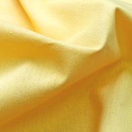 Heimtexland® Decorative Curtain Cotton Plain Opaque Tab-Top Curtain Yellow H x W 160 x 125 Type 625