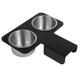 Truck Cup Holder Compatible with 1973-1987 Chevy GMC C10 C20 C30 K10 K20 K30, Removable Water Drink Holder Center Console Stainless Steels (Black)