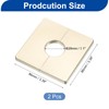 sourcing map 2Pcs ABS Plastics Square Shaped Escutcheon Plate, Wall