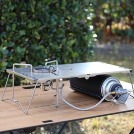 N-project Titanium Heat Insulation Table Folding Type SOTO ST-331 (TrekMaster) UL TITANIUM TABLE [Made in Japan] *Burner Sold Separately