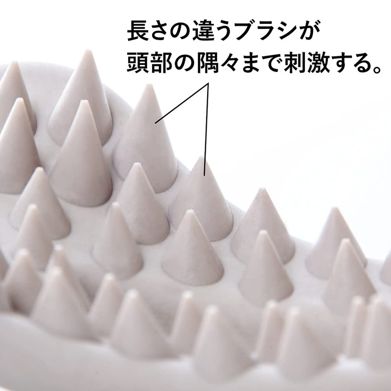 Alphax Scalp Massage Brush for Women Men Hogshia Scalp Gray