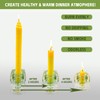 14 Pack Beeswax Taper Candles, Handmade Bees Wax Candles for
