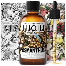 HIQILI Osmanthus Fragrance Oil, for Body Spray, Diffuser Use, Candle, Soap, and Women Perfume Making, Scented Essential Oil - 1 Fl Oz