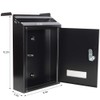 Wall Mounted Mailboxes with Key Lock, Outdoor Key Locking Mail